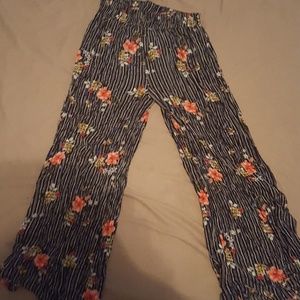 Floral print pants